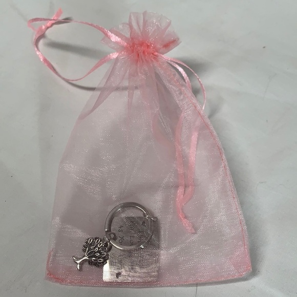 Thank You For Loving Me Silver Tone Keyring - 2.5” - Picture 3 of 3